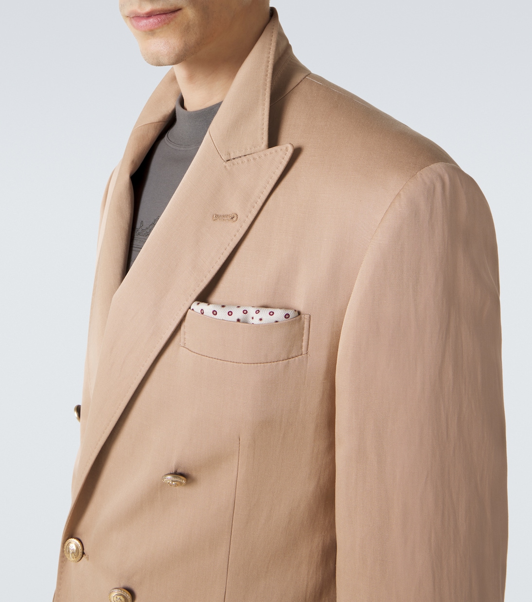 Silk and linen blazer | Brunello Cucinelli