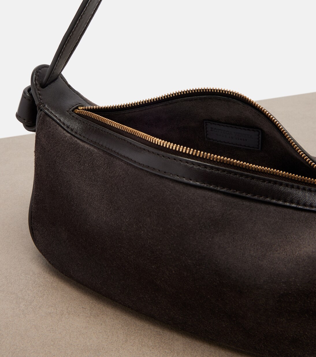 Nodo Small suede shoulder bag | Bottega Veneta