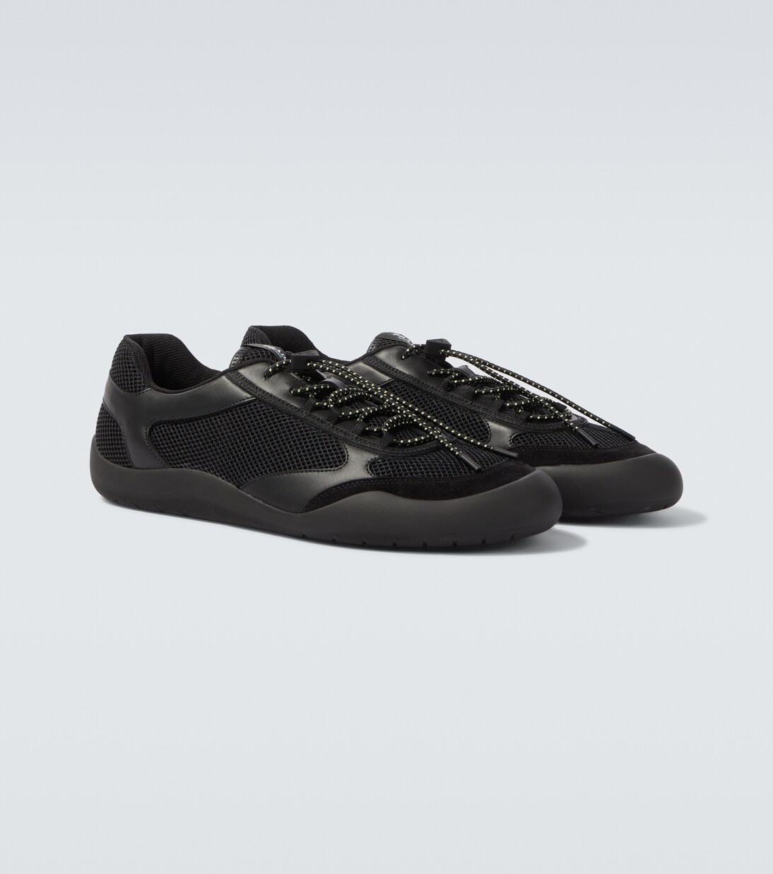 Speedrock leather-trimmed sneakers | Prada