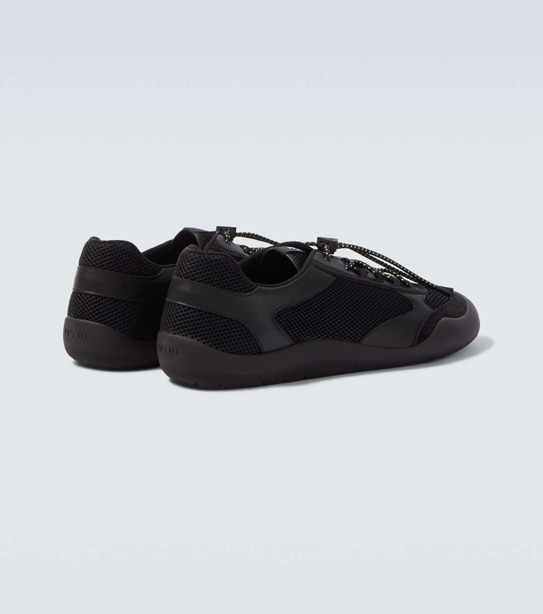 Speedrock leather-trimmed sneakers | Prada