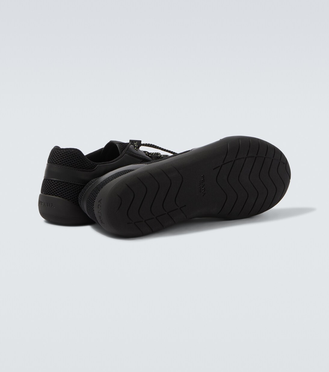 Speedrock leather-trimmed sneakers | Prada