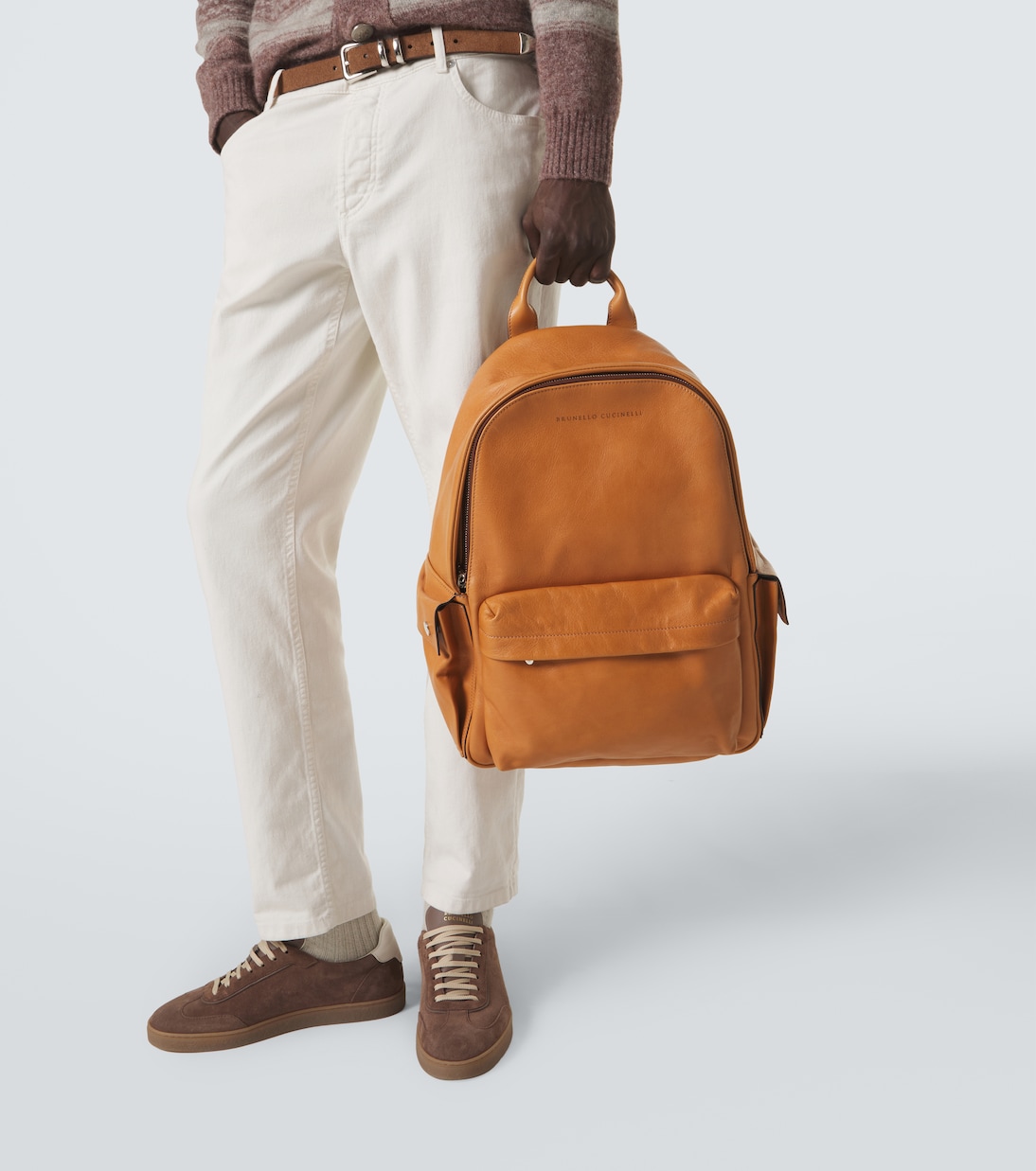 Leather backpack | Brunello Cucinelli