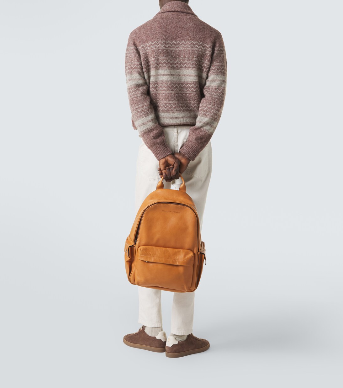 Leather backpack | Brunello Cucinelli