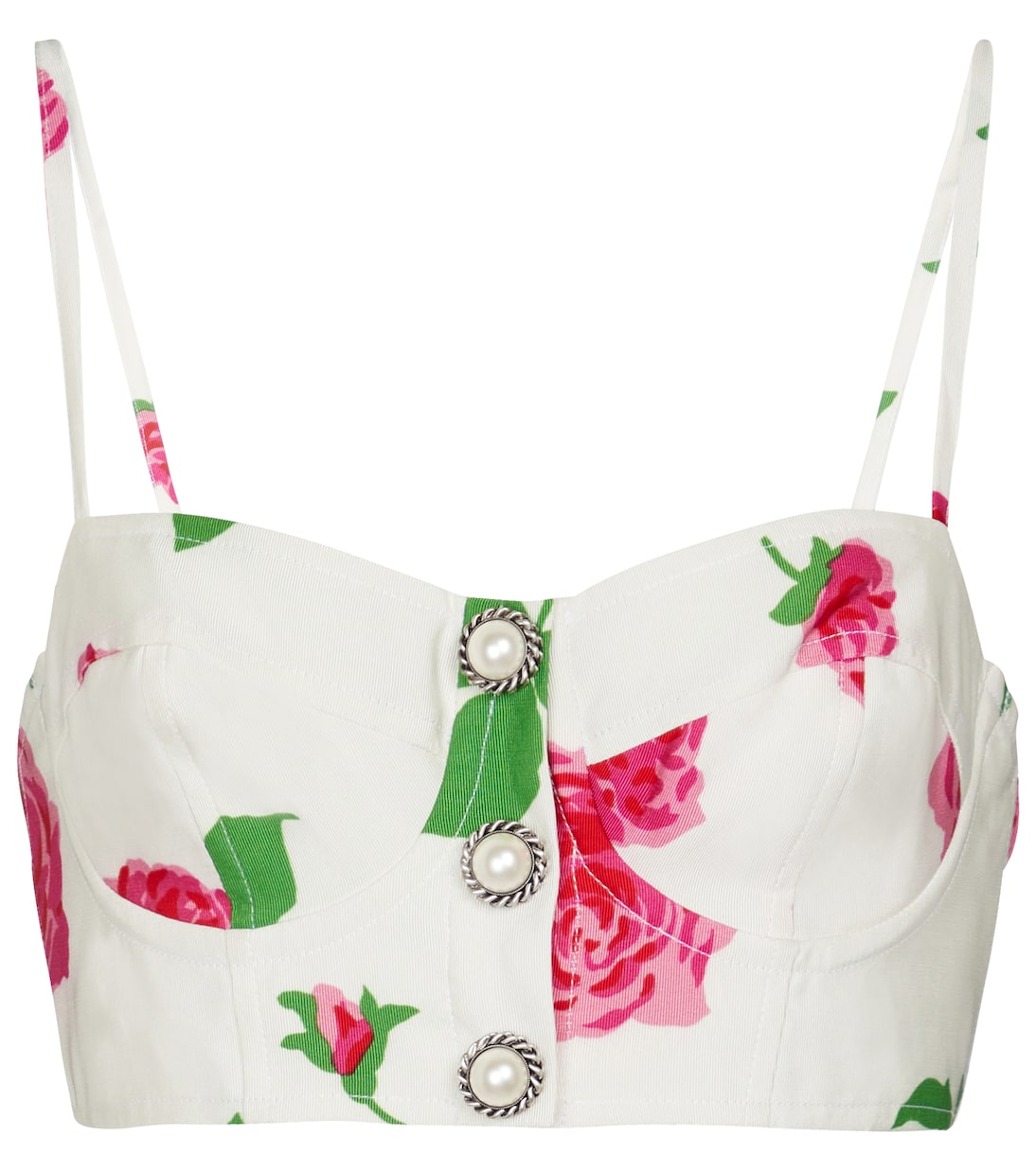 Bedrucktes Cropped-Top | Alessandra Rich