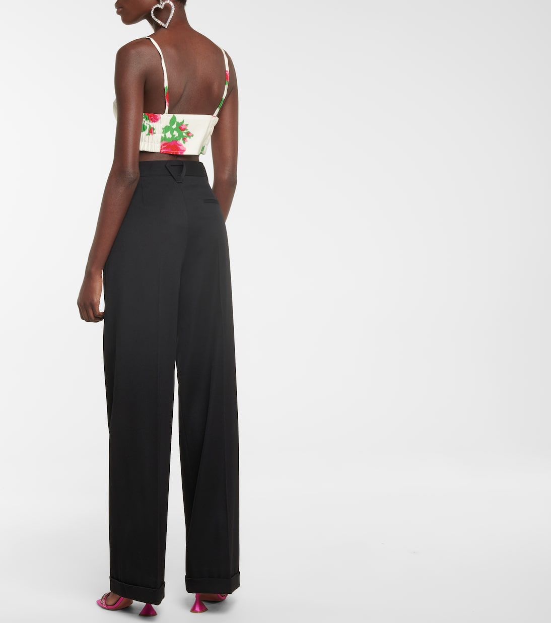Bedrucktes Cropped-Top | Alessandra Rich