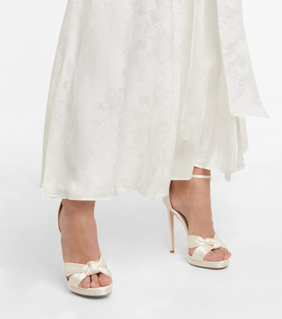 Sandalen Rosie 120 aus Satin | Jimmy Choo