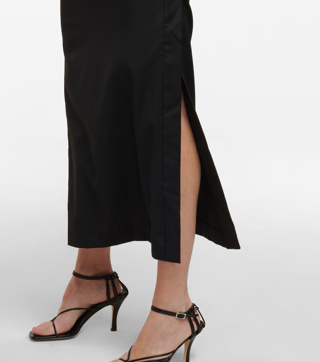 Robe longue en laine | Christopher Esber