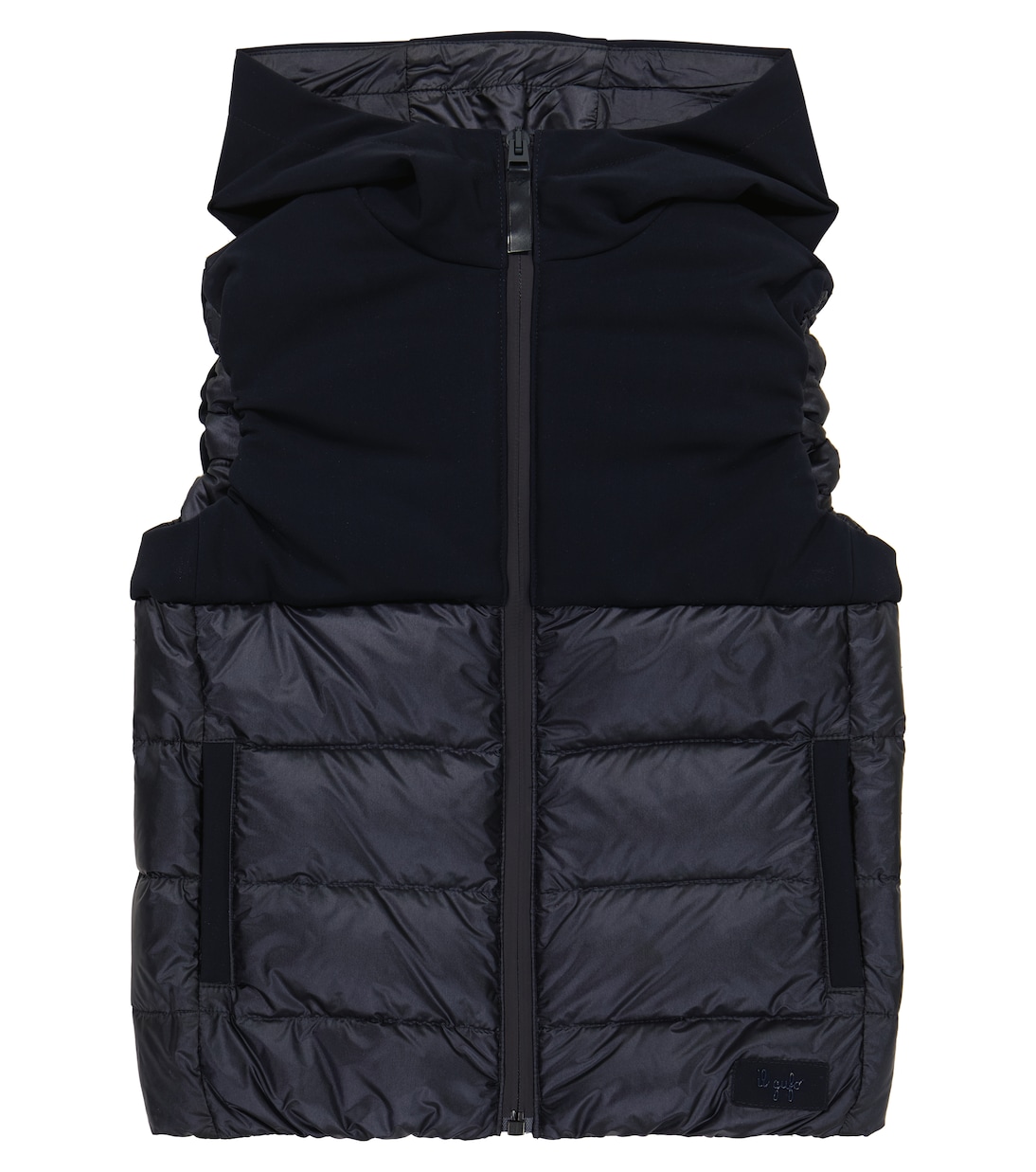Paneled hooded down vest | Il Gufo