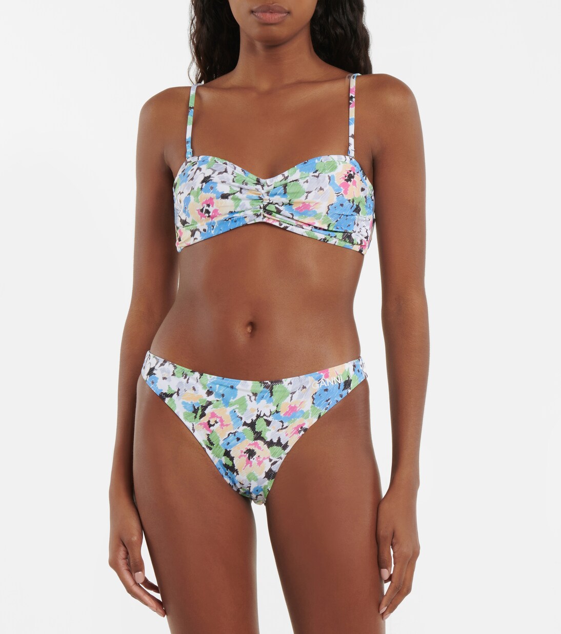 Floral bikini top | Ganni