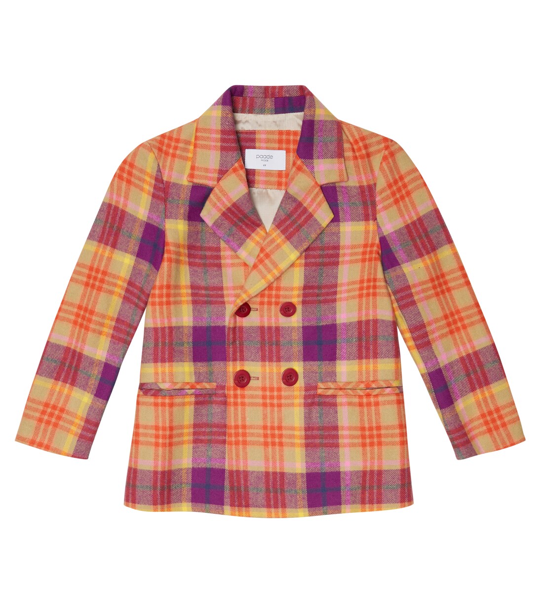 Blazer en coton à carreaux | Paade Mode