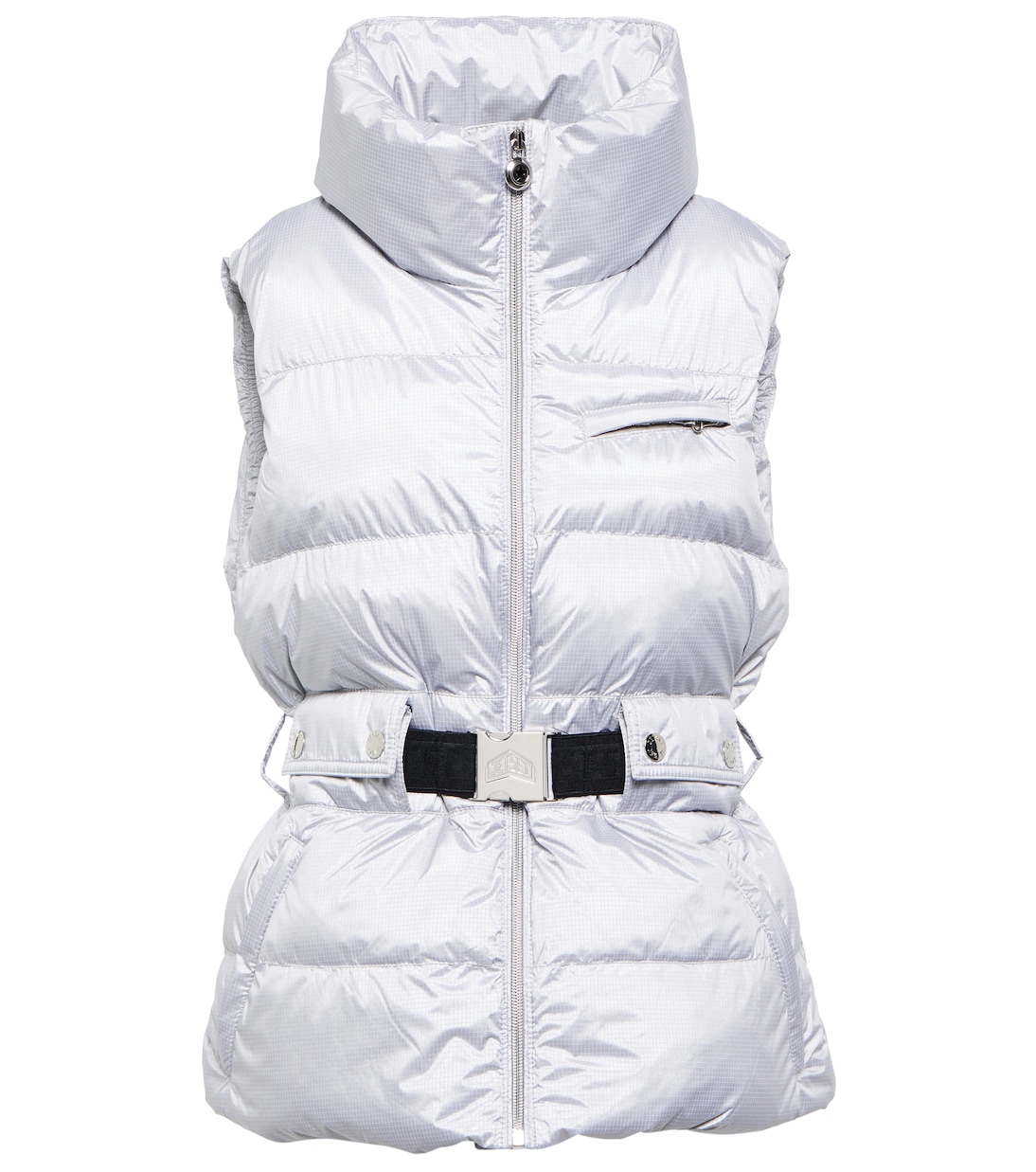 Clara Glam belted puffer vest | Jet Set
