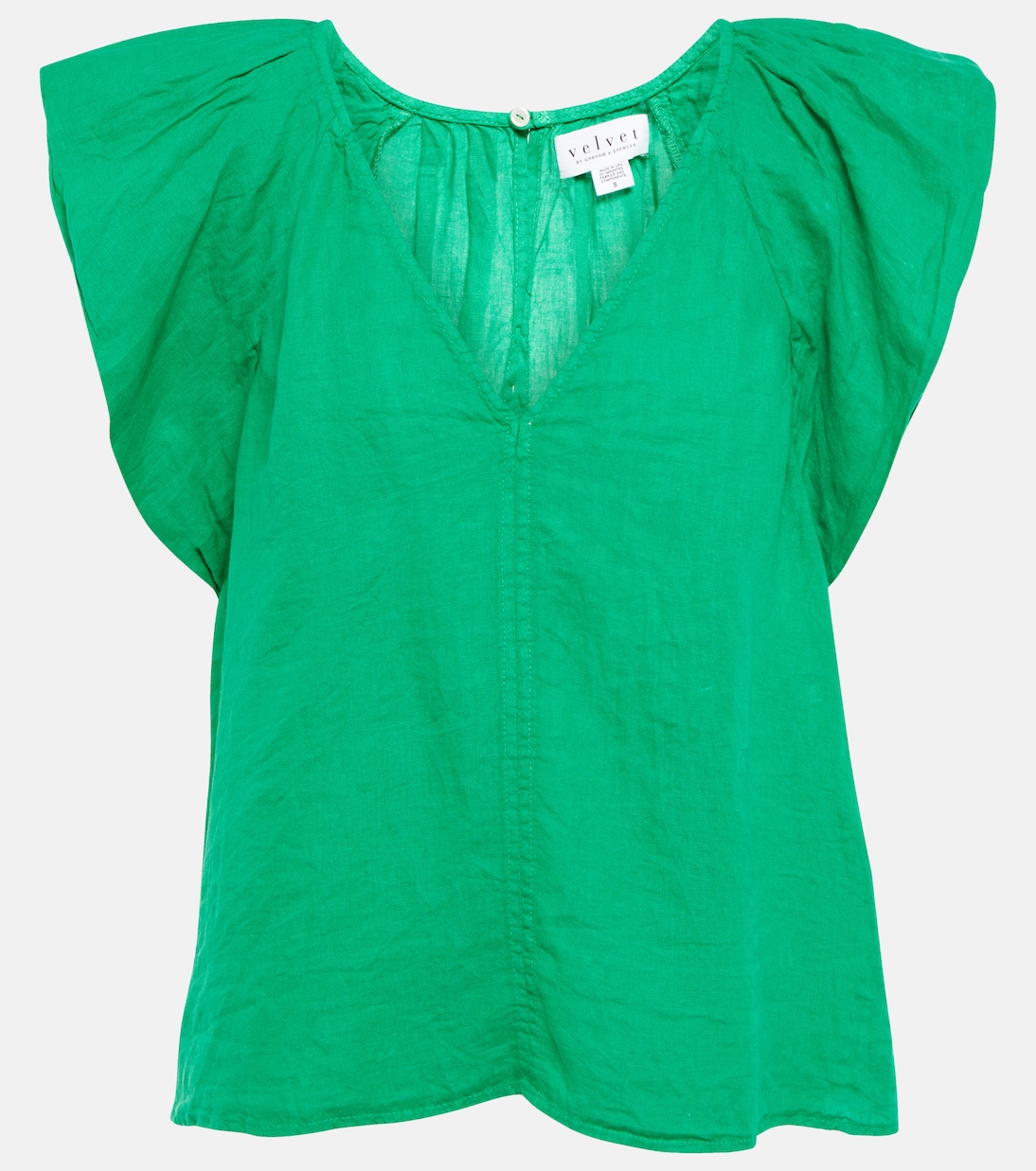 Top Ava aus Leinen | Velvet