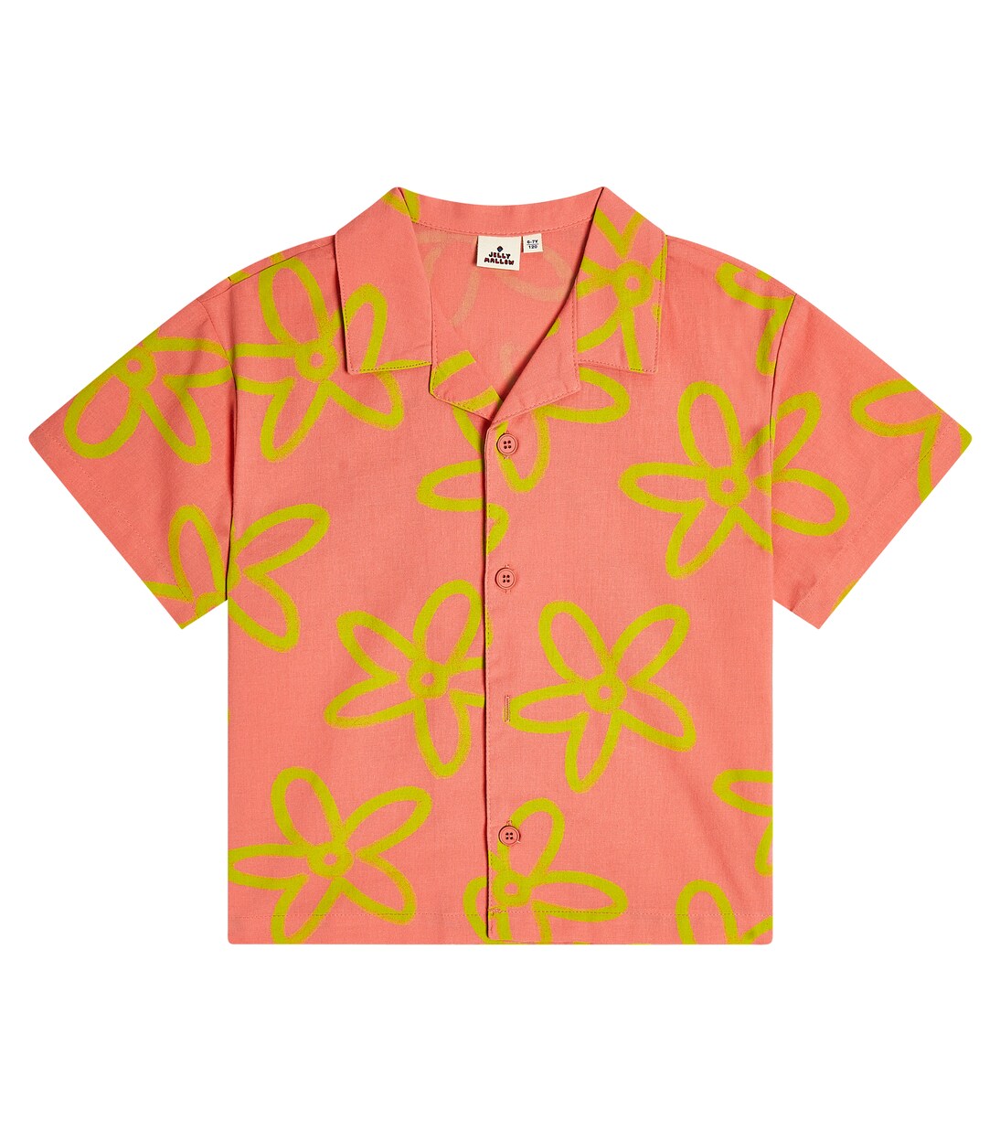 Floral printed cotton shirt | Jellymallow