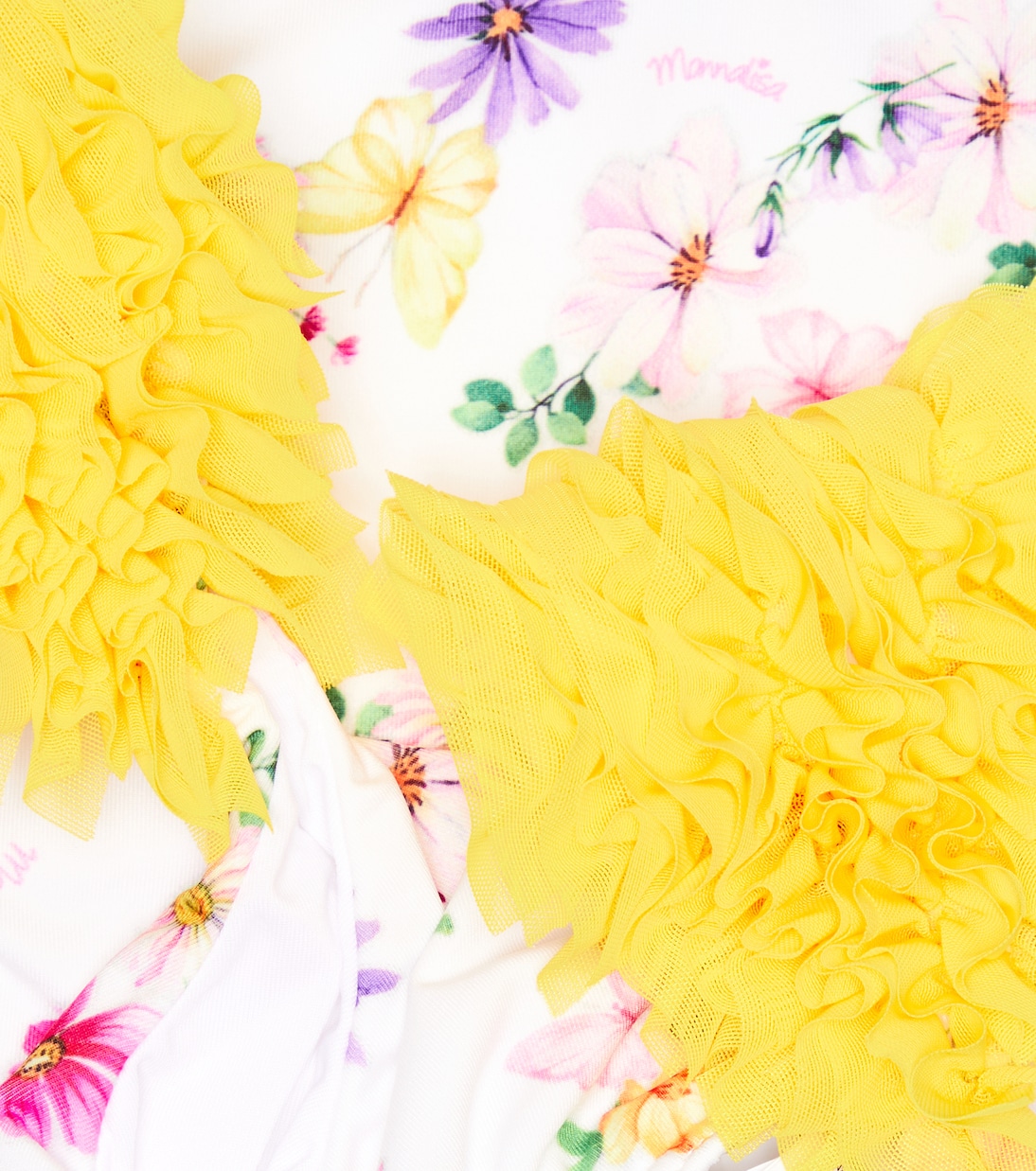 Floral ruffle-trimmed bikini | Monnalisa