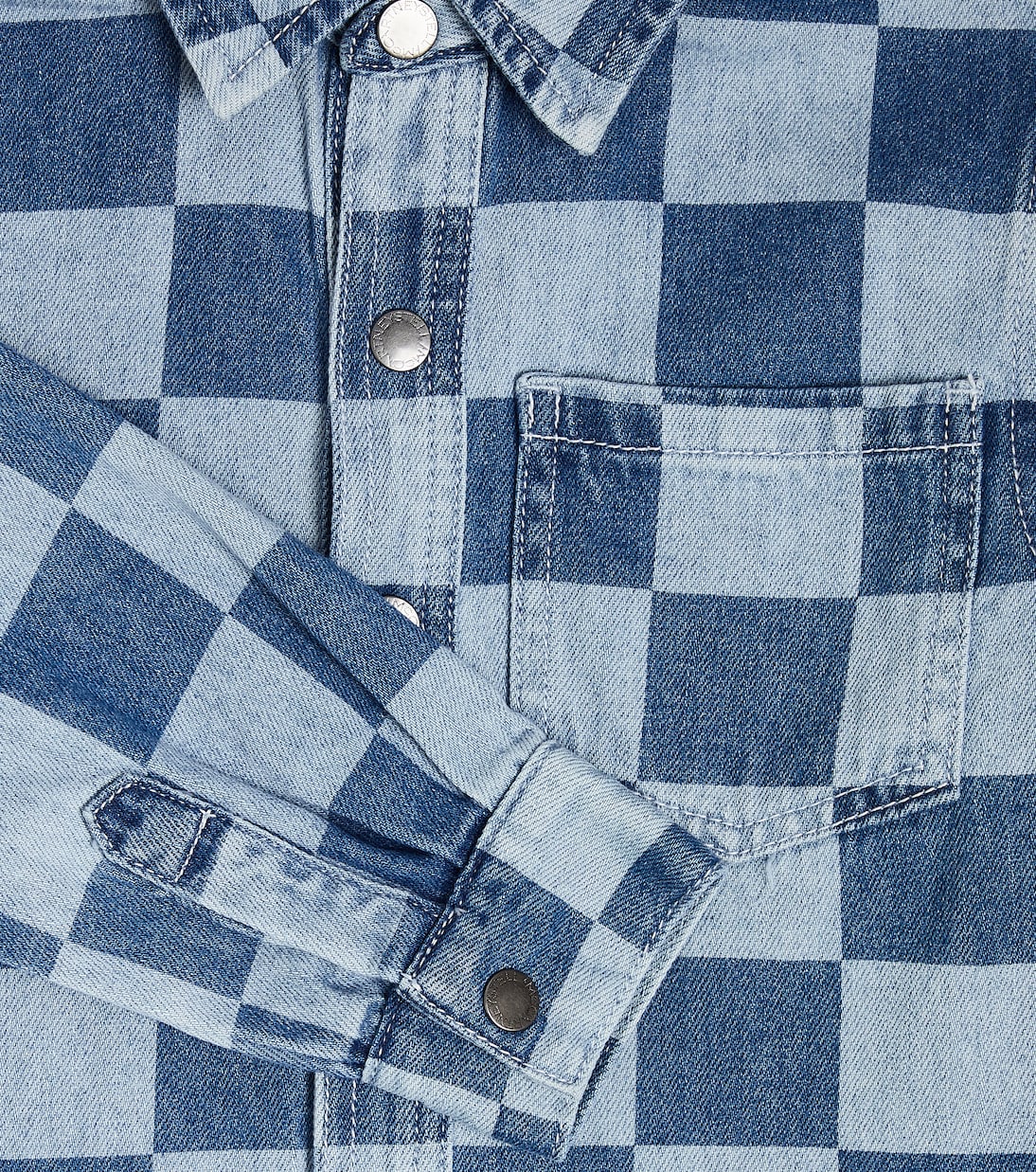 Checked denim shirt | Stella McCartney Kids