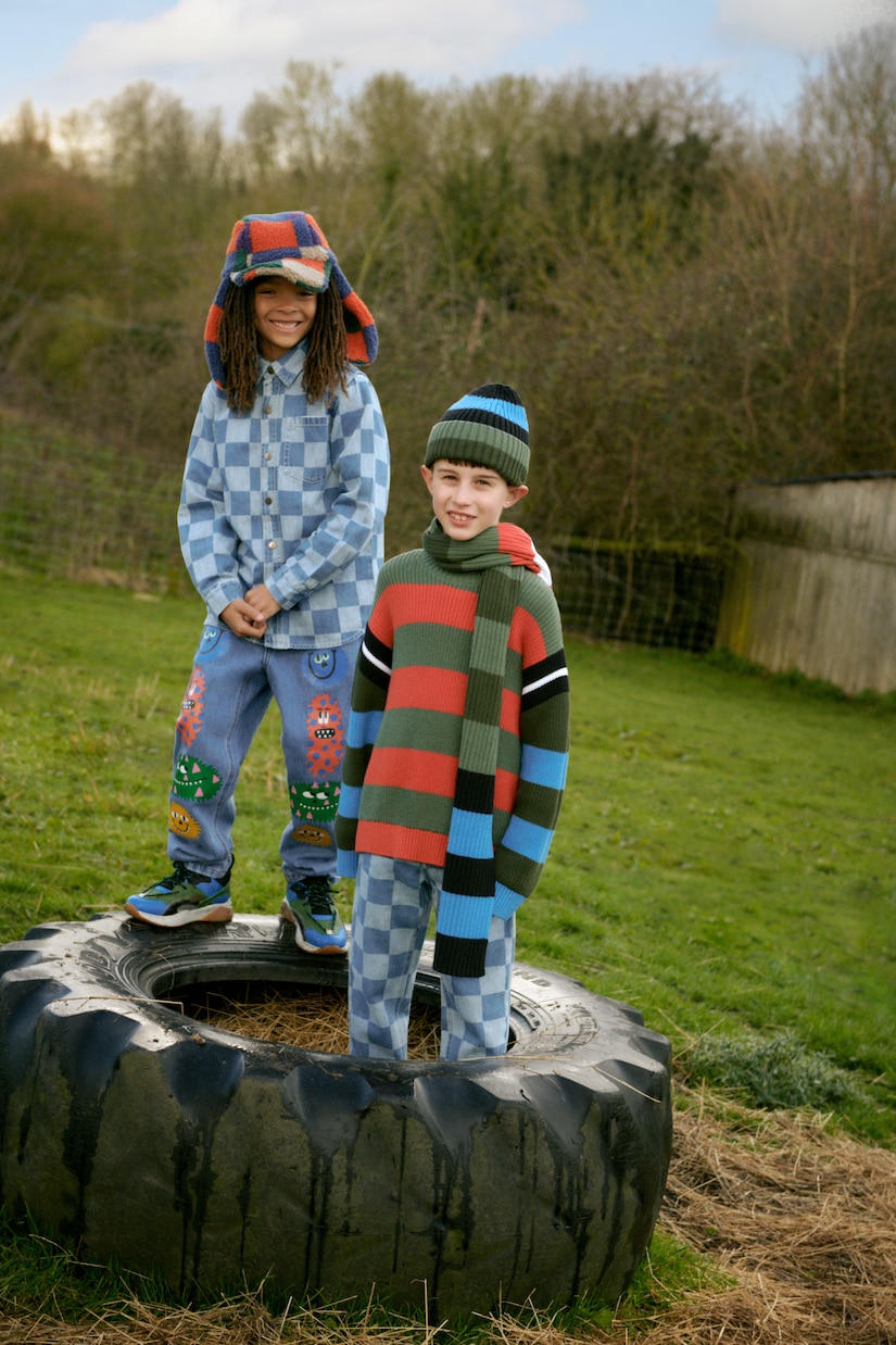 Checked denim shirt | Stella McCartney Kids