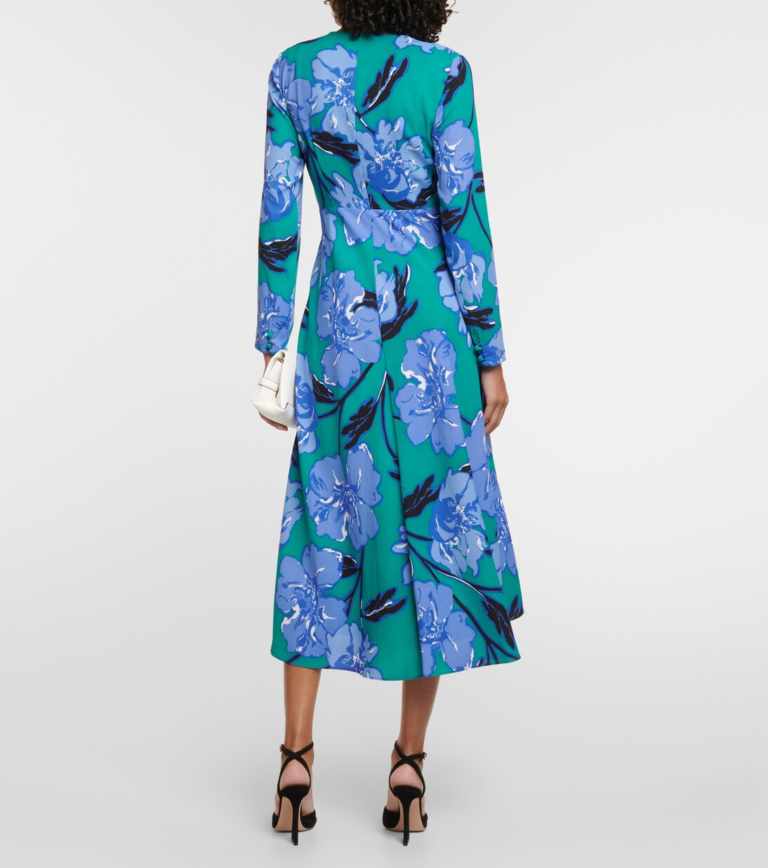 Robe midi Feronia en crêpe à fleurs | Diane von Furstenberg