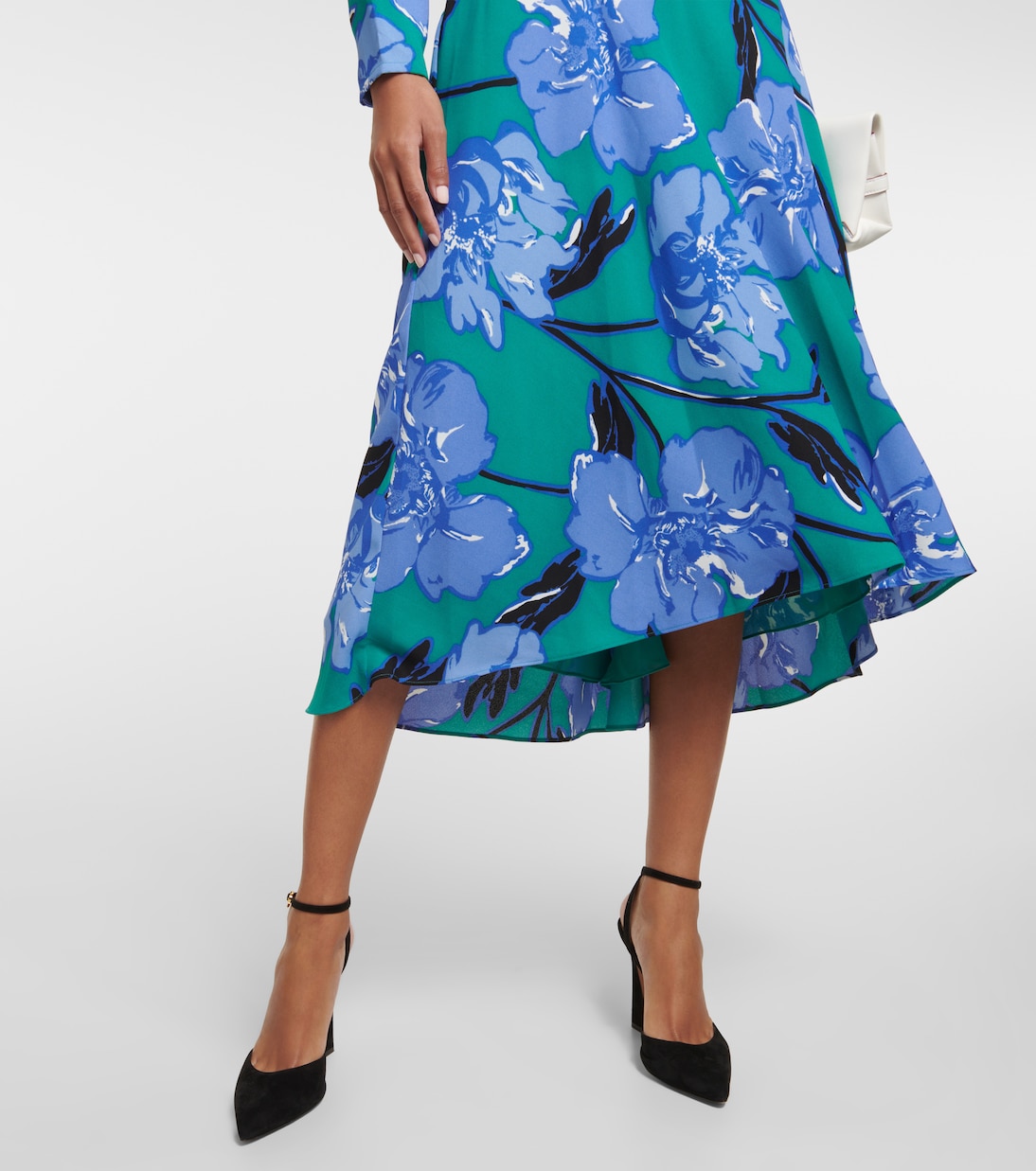 Robe midi Feronia en crêpe à fleurs | Diane von Furstenberg