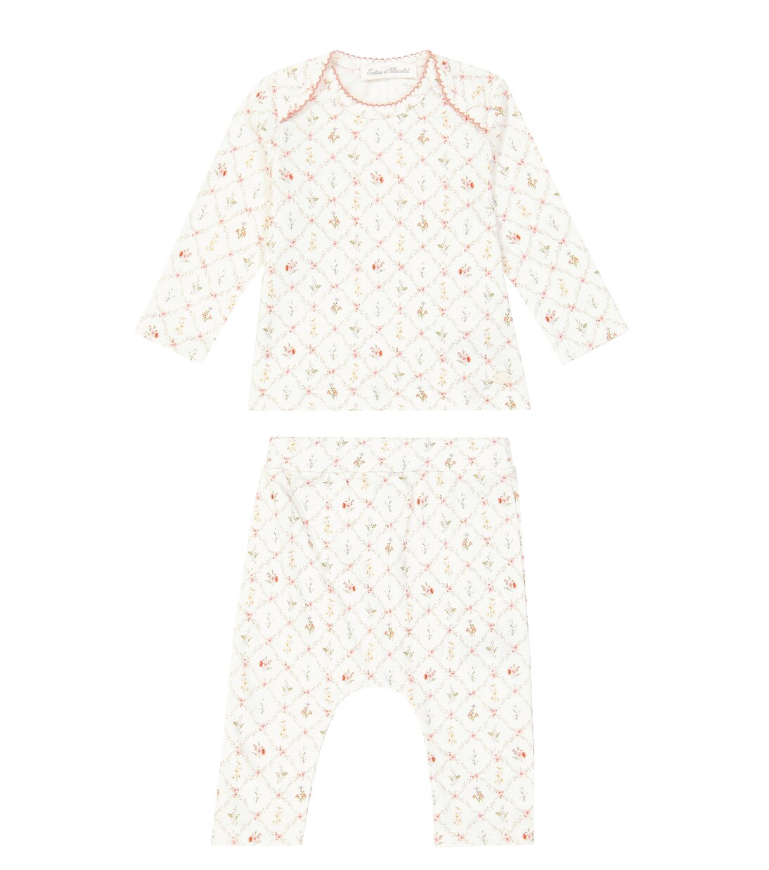 Bébé – Pyjama en coton à fleurs | Tartine et Chocolat