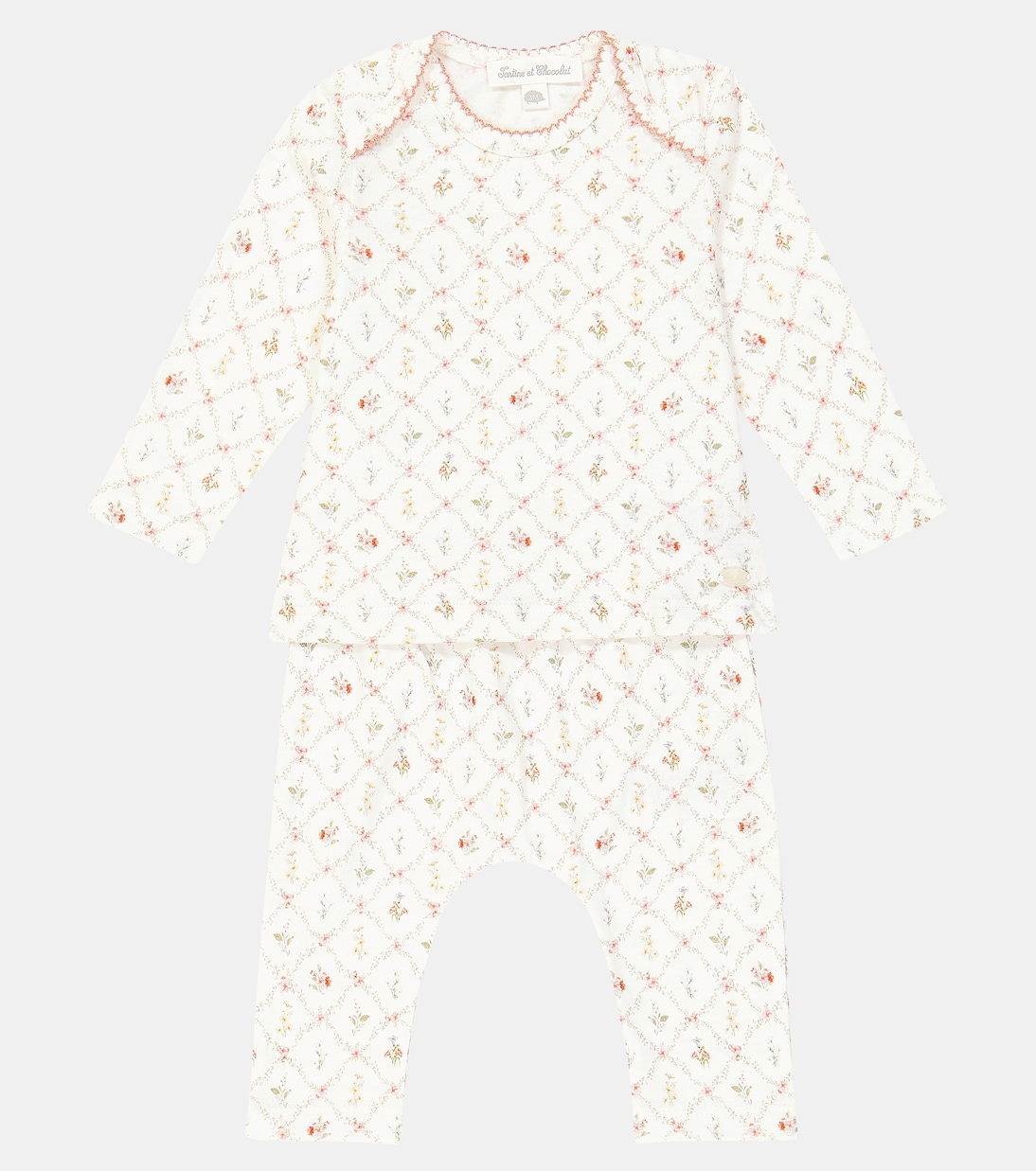 Bébé – Pyjama en coton à fleurs | Tartine et Chocolat