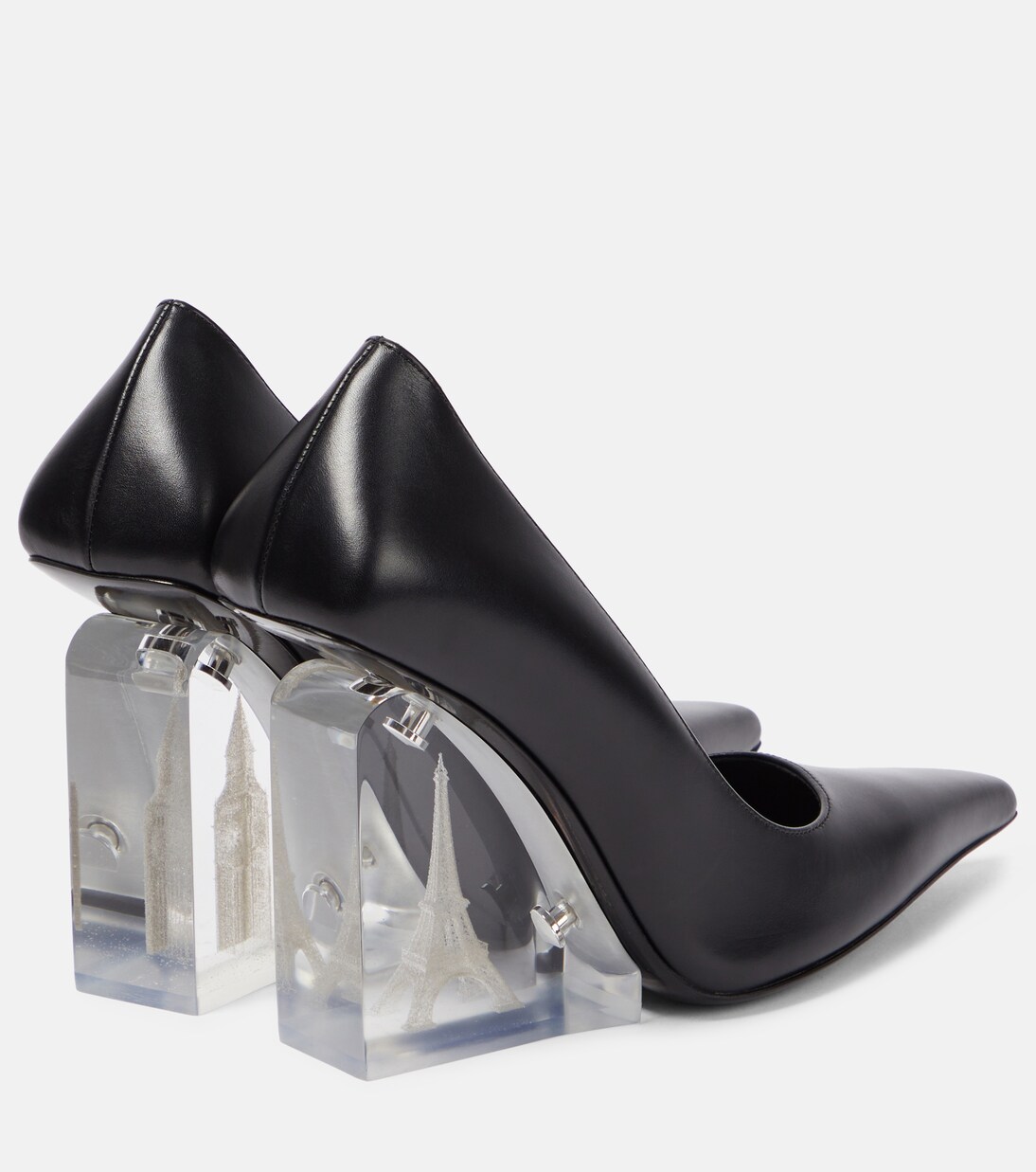 x Jean Paul Gaultier leather wedge pumps | Jimmy Choo