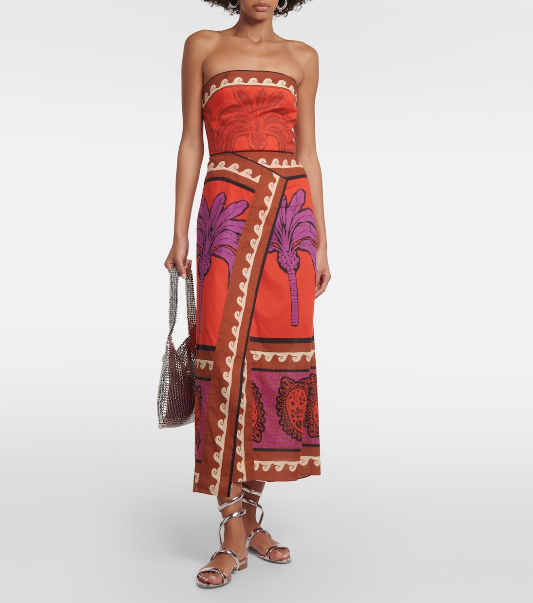 Sandalen Cleo aus Metallic-Leder | Rene Caovilla