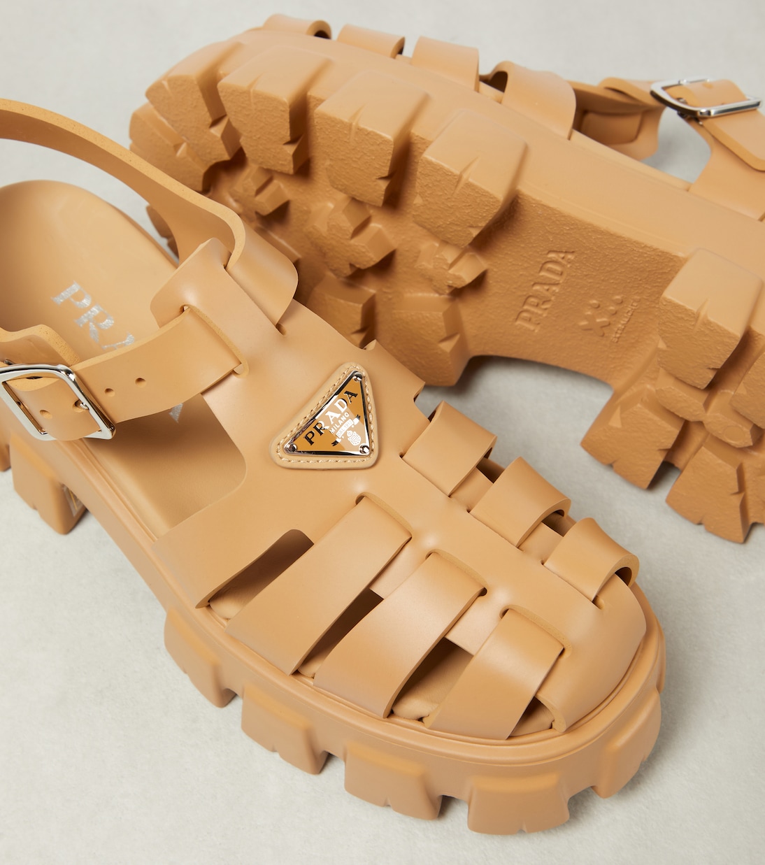 Monolith platform sandals | Prada