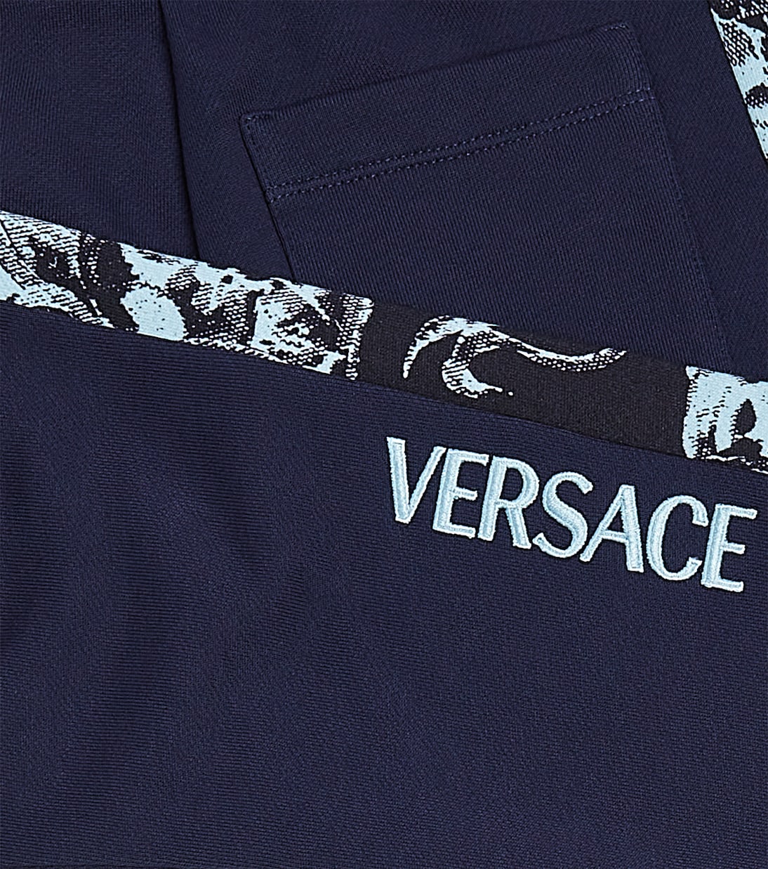 Pantalones deportivos Barocco Stencil de algodón | Versace Kids