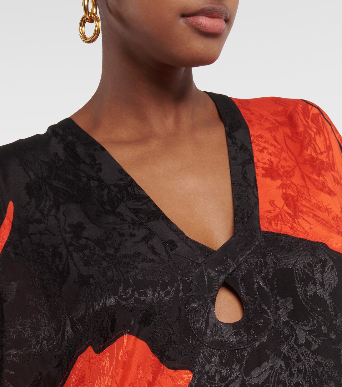 Maxikleid aus Jacquard | Johanna Ortiz