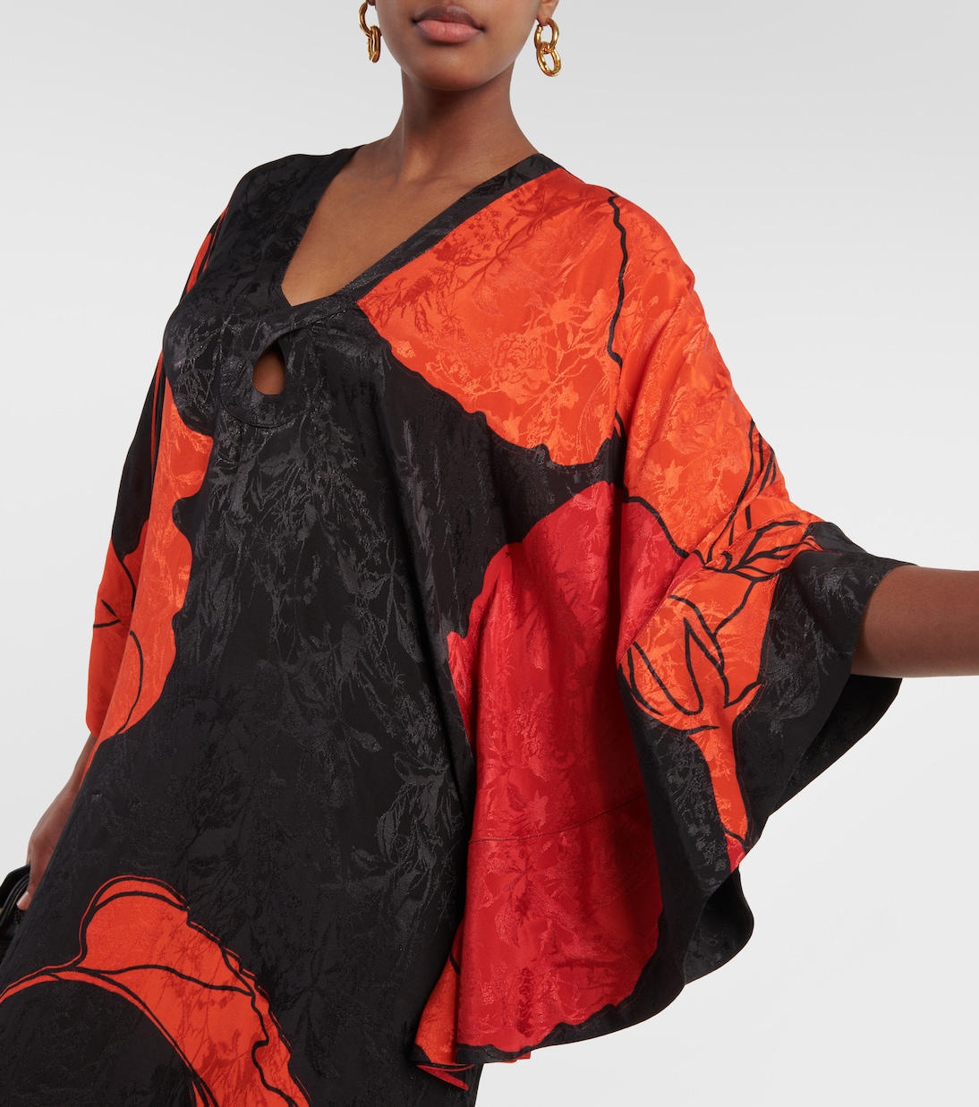 Maxikleid aus Jacquard | Johanna Ortiz