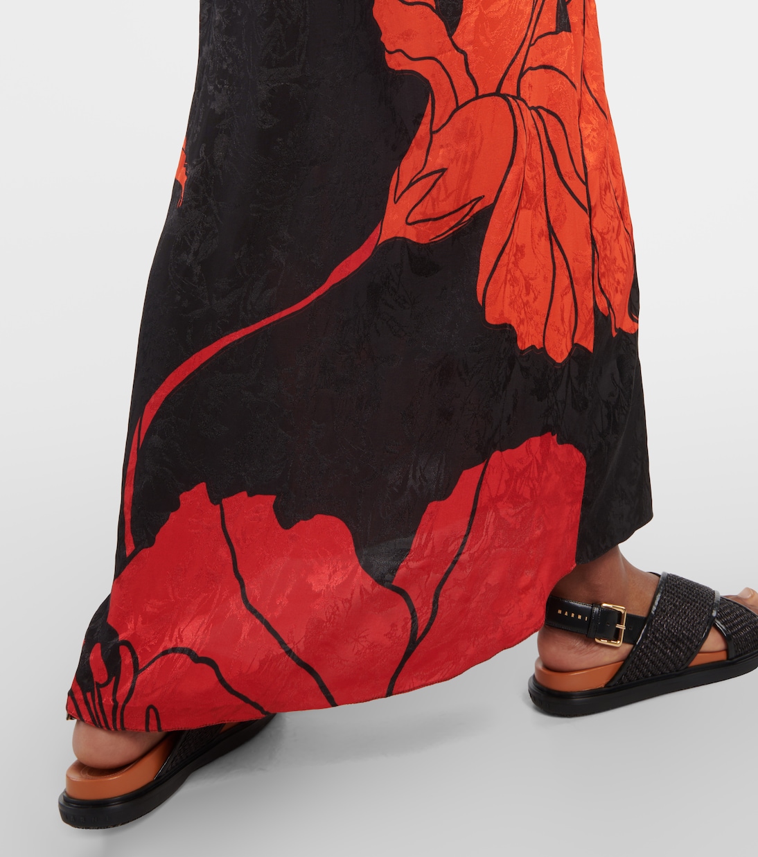 Maxikleid aus Jacquard | Johanna Ortiz