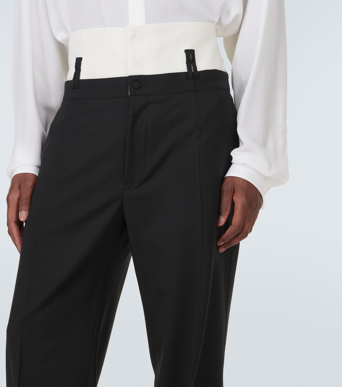 Wool-blend twill straight pants | Dolce&Gabbana