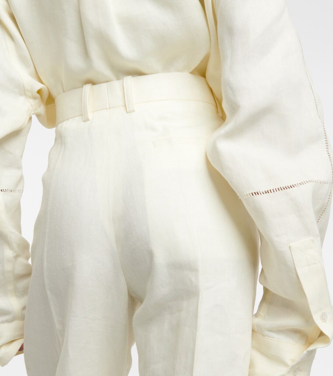 Pantalon droit en lin | Bottega Veneta