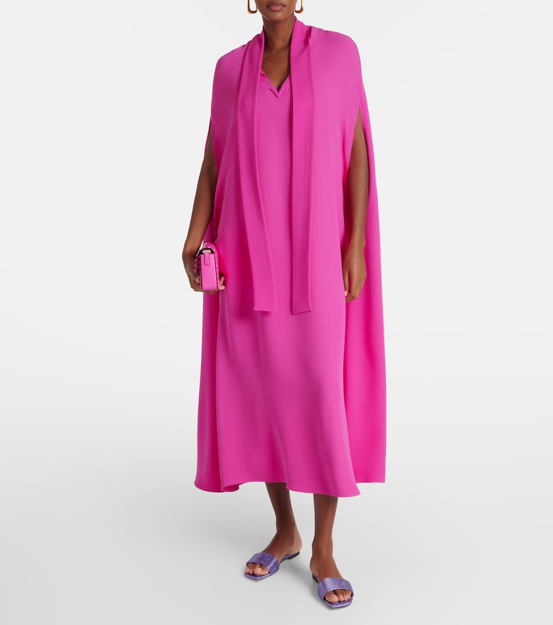 Pantoletten Clovis aus Satin mit Kristallen | Jimmy Choo