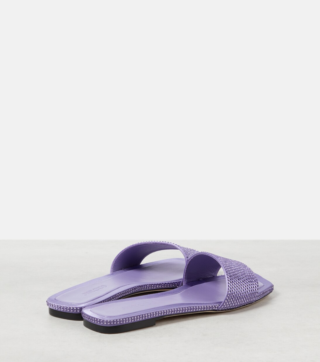 Pantoletten Clovis aus Satin mit Kristallen | Jimmy Choo