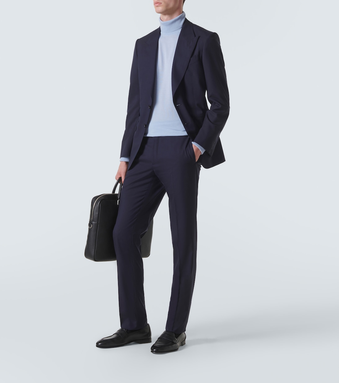 Appia grained leather penny loafers | Brioni