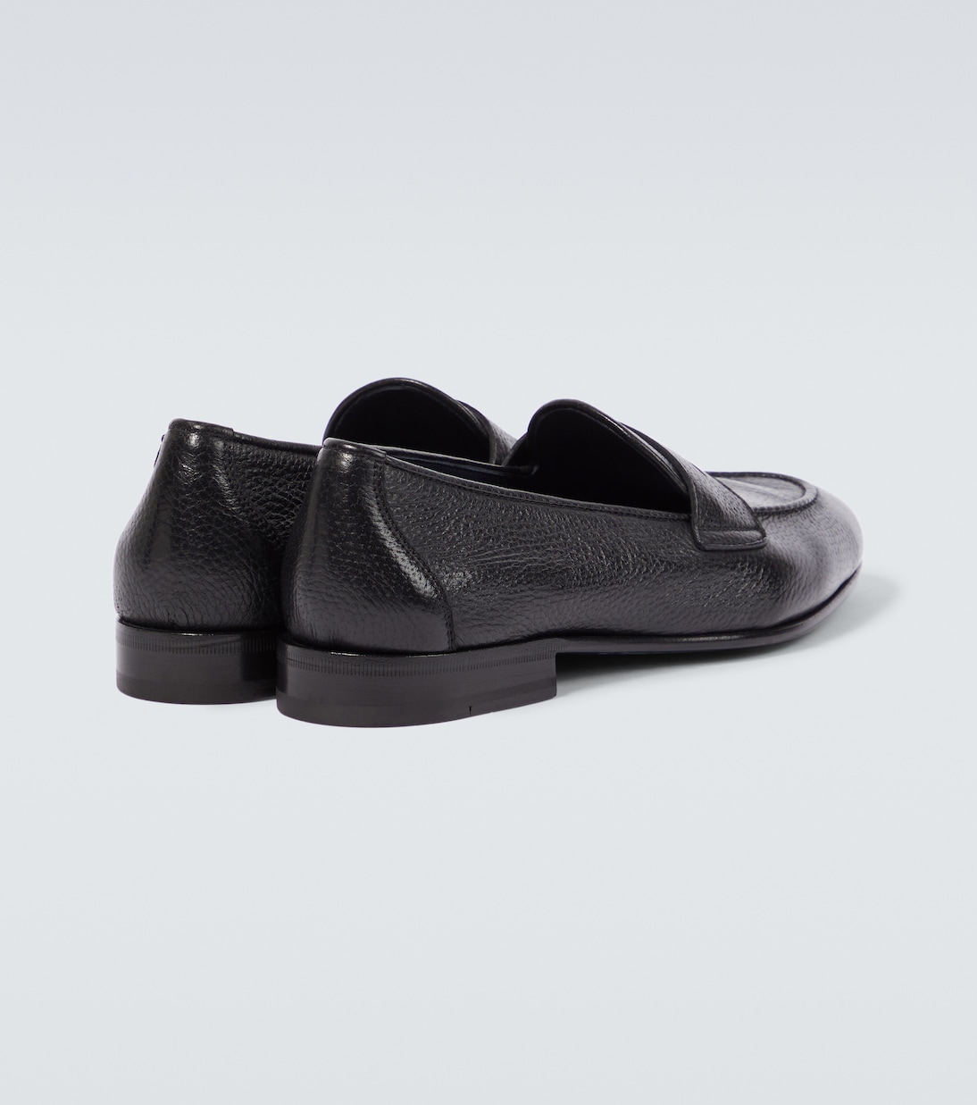 Appia grained leather penny loafers | Brioni