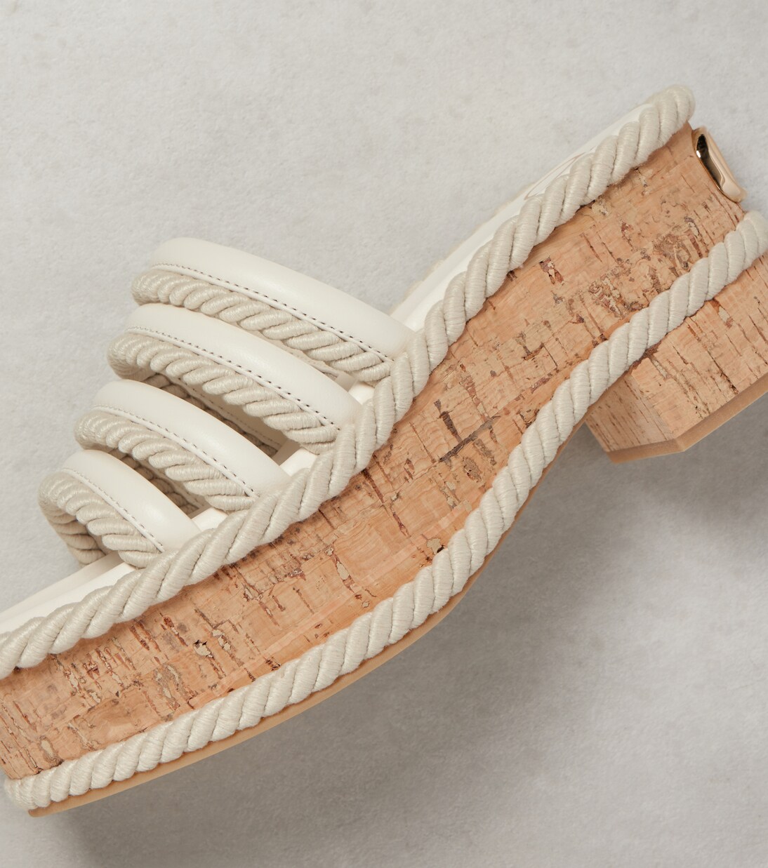 VLogo Summerblocks leather platform mules | Valentino Garavani