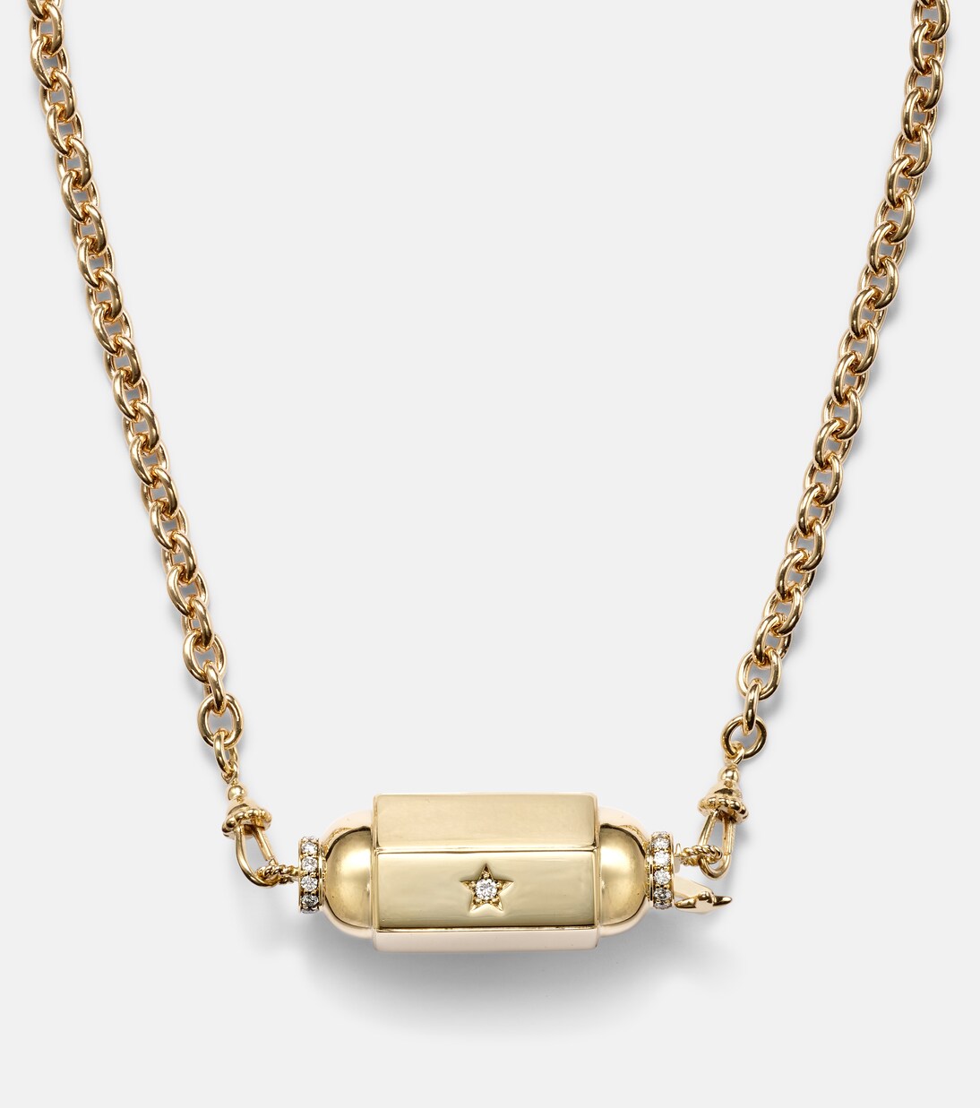 Collar con colgante Jumbo de oro de 18 ct con diamantes | Marie Lichtenberg