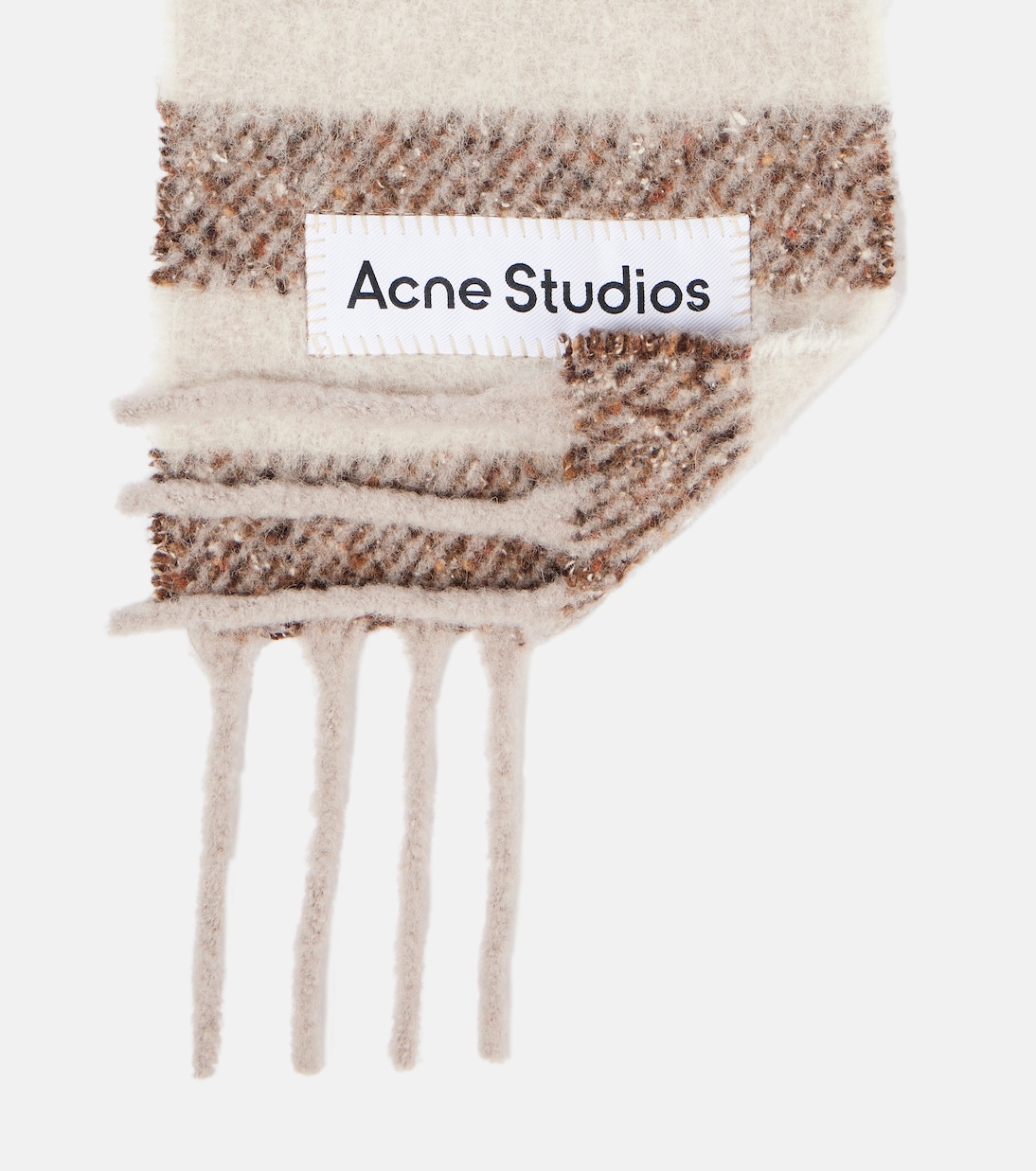 Bufanda de mezcla de lana a rayas | Acne Studios