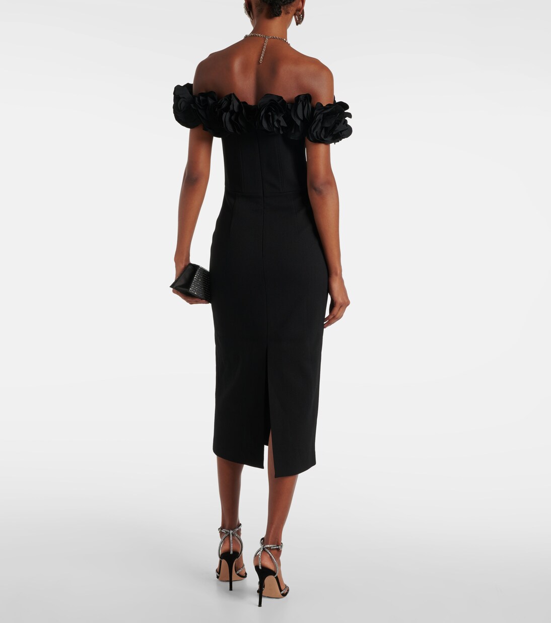 Robe midi Odetta à fleurs | Rebecca Vallance