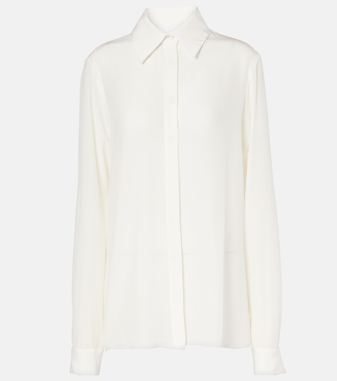 Keltie crêpe de chine shirt | Costarellos