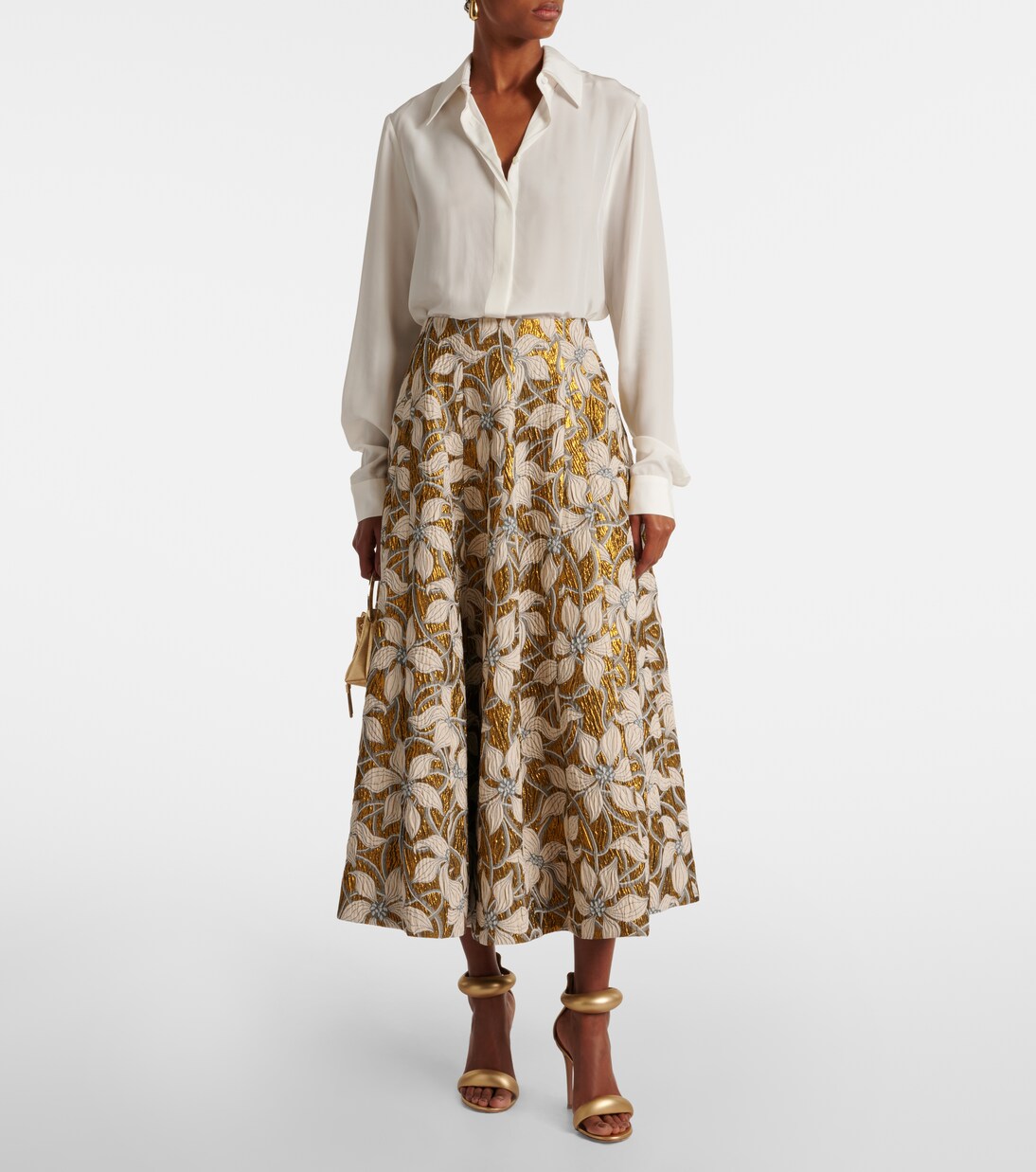 Keltie crêpe de chine shirt | Costarellos