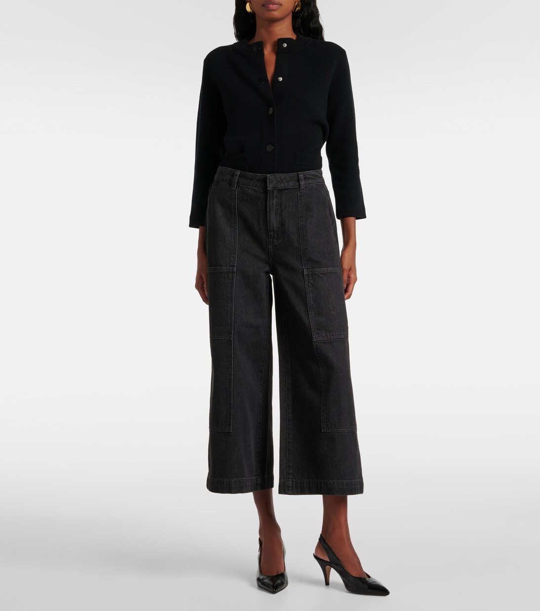 Wide-Leg Cropped-Jeans | Vince