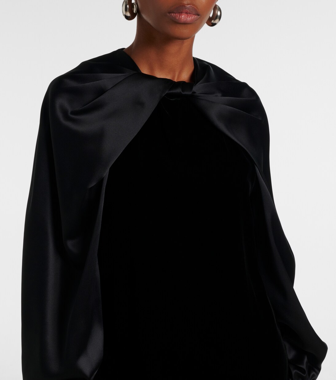 Robe Zarella en velours et satin | Max Mara