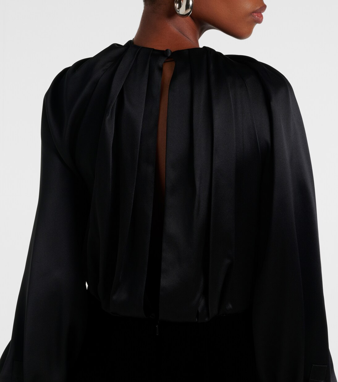 Robe Zarella en velours et satin | Max Mara