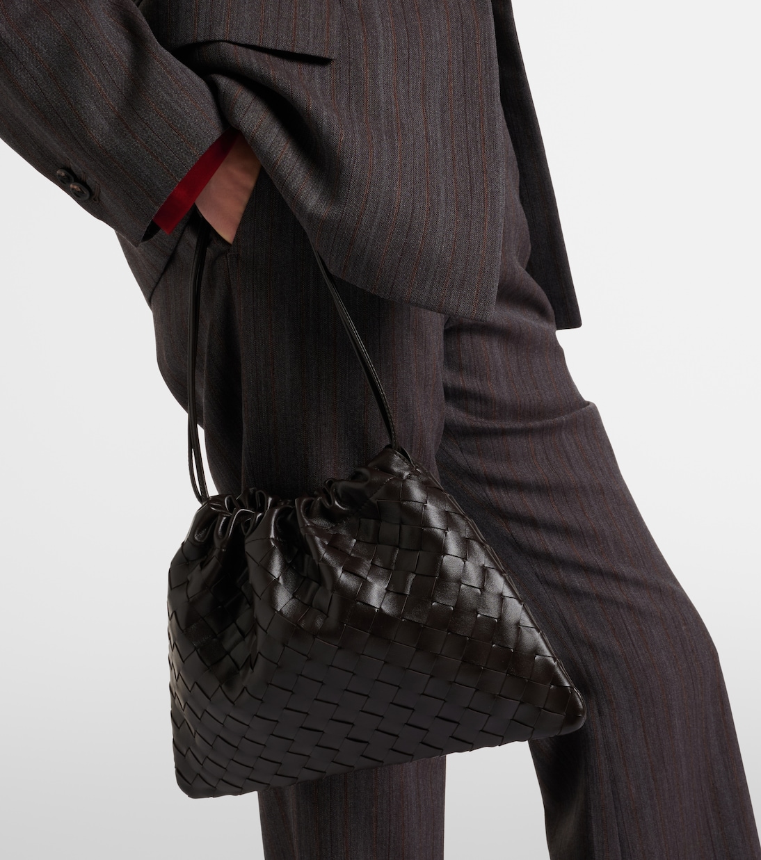 Dustbag Medium leather clutch | Bottega Veneta