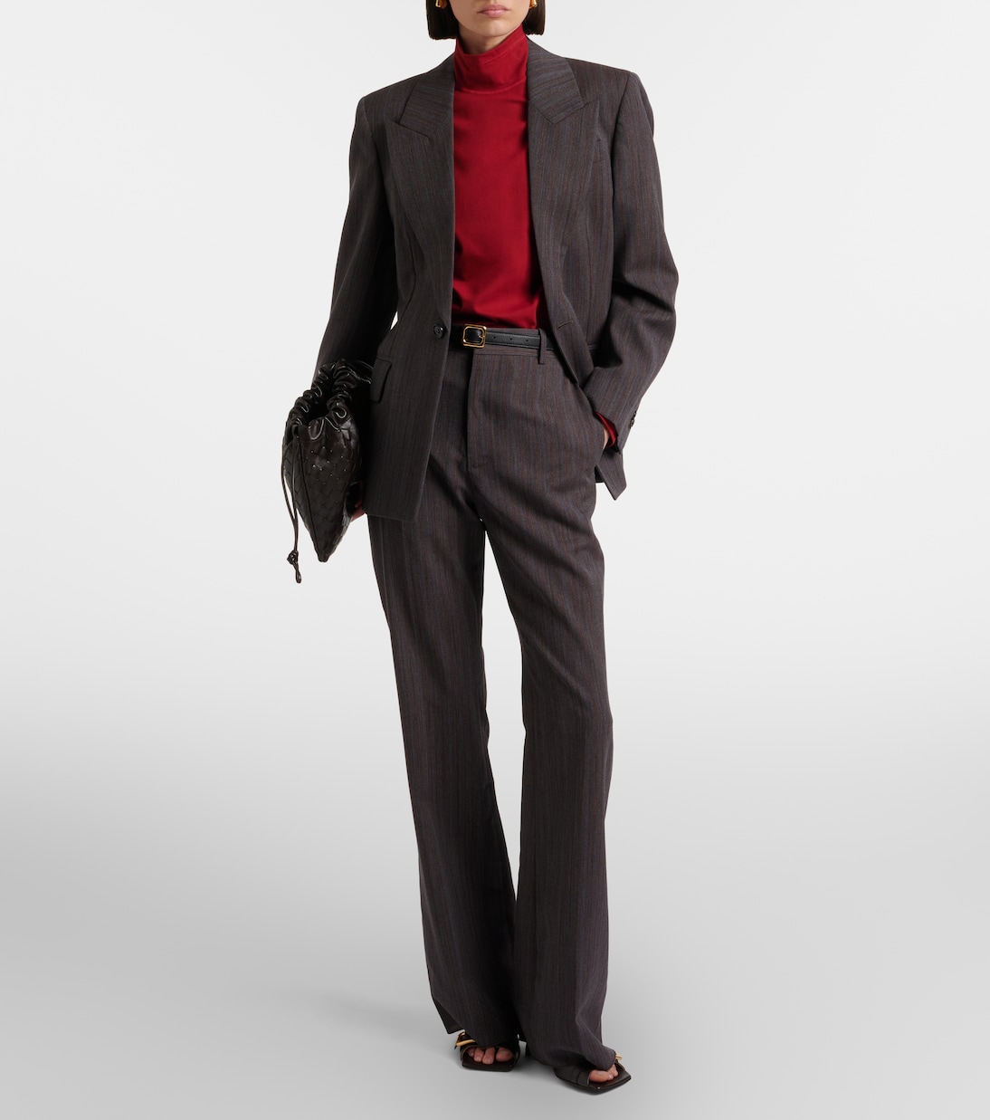 Dustbag Medium leather clutch | Bottega Veneta