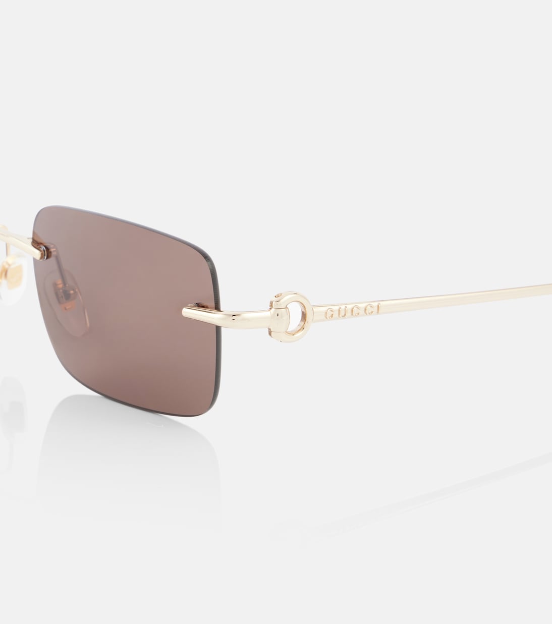 Horsebit rectangular sunglasses | Gucci