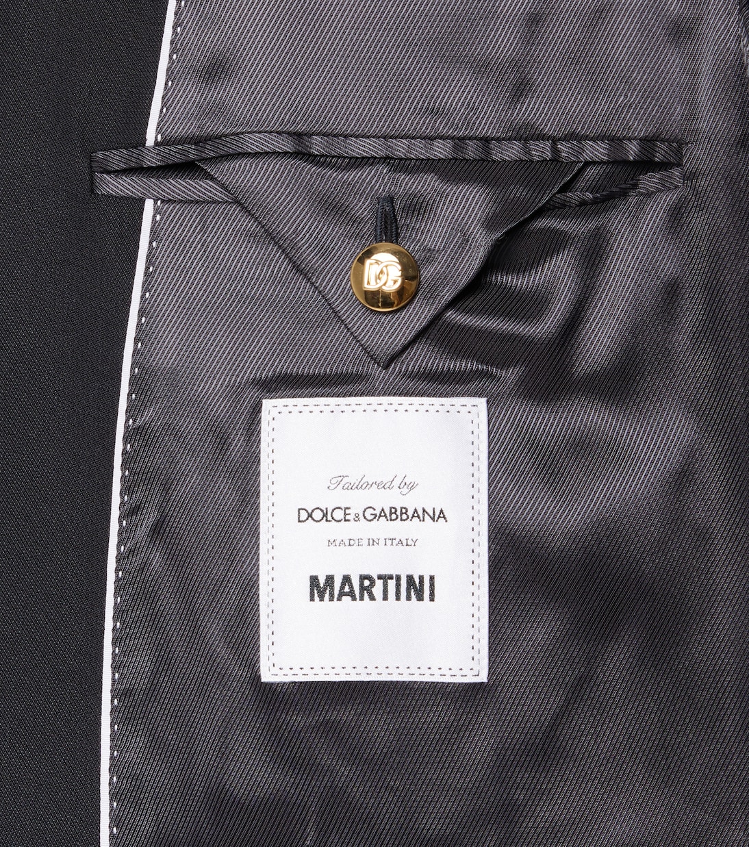 羊毛与真丝贴片贴花西装式外套 | Dolce&Gabbana